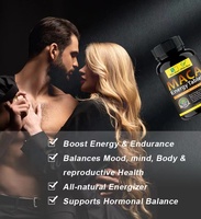 Énergisant entièrement naturel Maca : Boost d'énergie, endurance, soutien hormonal – Compléments pour hommes – Comprimés d'énergie Maca