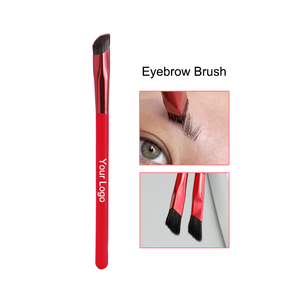 Brosse à sourcils sauvage carrée, pinceau de maquillage végétalien de marque privée, pinceau correcteur en toile lisse - Product Image 5