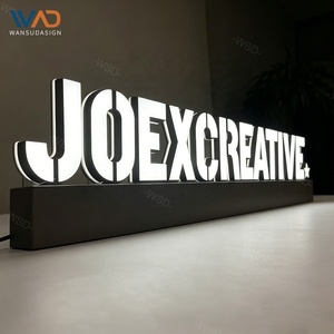 Letrero LED Personalizado para Tienda, Letrero 3D Iluminado <span class=keywords><strong>con</strong></span> Letras de Canal Estándar, Letrero Comercial para Tienda o Negocio - Product Image 1
