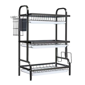 Pratico Scaffale da Cucina Multifunzionale, Ripiano Regolabile a Più Livelli, Porta Utensili e Stoviglie, Scolapiatti Assemblabile, Organizzatore da Piano di Lavoro - Product Image 6