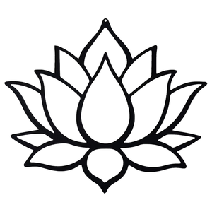 Iron Lotus <b>Flower</b> <b>Wall</b> Art Hollow Out Modern Design Home Bedroom Decor Farmhouse Yard Patio Fence Hanging Accents - Product Image 1