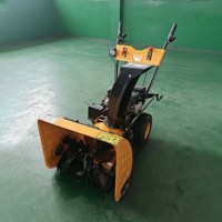 Souffleuse à neige autotractée à essence 15 CV, largeur de déneigement 1200 mm, portée de projection 600 mm, pour places publiques, parkings et collectivités municipales
