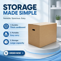 Boîtes d'emballage en kraft avec logo personnalisé, cartons de grande taille pour l'expédition de colis volumineux et robustes