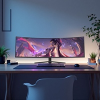 Moniteur de jeu incurvé 49 pouces VA HDR 5K 120Hz 165Hz 240Hz Moniteur de bureau LCD Super Wide Screen 32:9 RGB LED Backlight Display