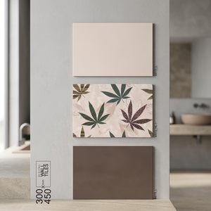 Azulejos de Pared de Cerámica Vibrantes de 300x450 mm, Triángulos Geométricos, Resistentes al Agua y al Desgaste, Diseño Moderno para Uso en Interiores - Product Image 1