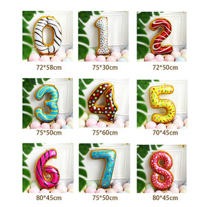 32 Inch Lá Đầy Màu Sắc Số Bóng Bán Buôn, Số Lượng <span class=keywords><strong>2</strong></span> - Product Image 5