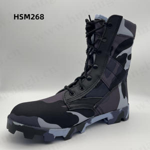 LXG,Ghana Market Popular Camouflage Nylon Fabric Hunting Boots Classic Hottest Low Noise Tactical Patrol Boots HSM269 - Product Image 3