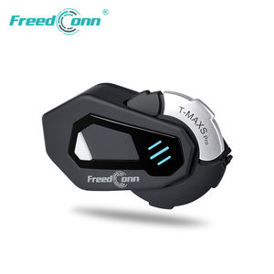 Intercom Bluetooth pour <span class=keywords><strong>casque</strong></span> <span class=keywords><strong>de</strong></span> moto T-MAX S PRO, étanche IP65, 1000 m, intercom pour 6 motards, <span class=keywords><strong>casque</strong></span> Bluetooth pour moto - Product Image 1