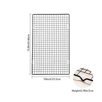 Grille de refroidissement en métal pour pâtisserie, idéale pour biscuits, gâteaux, pains – Support surélevé résistant au four pour séchage – Outil de cuisson