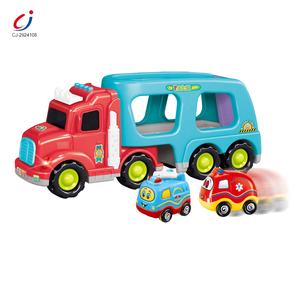 Chengji – <span class=keywords><strong>tracteur</strong></span> de transport en plastique, jouets, transporteur inertiel, friction coulissante, <span class=keywords><strong>camion</strong></span> de <span class=keywords><strong>dessin</strong></span> <span class=keywords><strong>animé</strong></span> avec lumière de musique - Product Image 2