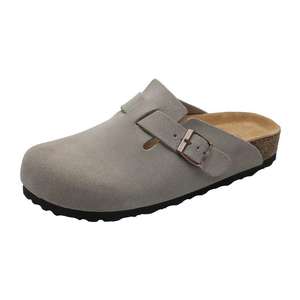 Sandali Mules Regolabili da <span class=keywords><strong>Donna</strong></span> Bostones Personalizzati con Fibbia, Supporto per Arco in <span class=keywords><strong>Sughero</strong></span>, Zoccoli Birken in Camoscio, Pantofole per Donne - Product Image 6