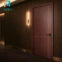 Porte en bois composite massif insonorisée, dimensions personnalisées pour l'installation dans les chambres et les salons résidentiels