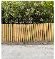 Pagar Taman Bambu Fleksibel Grosir untuk Dekorasi Pinggir Lanskap Luar Ruangan, Pembatas untuk Kebun Bunga, Rumput, dan Lanskap Halaman