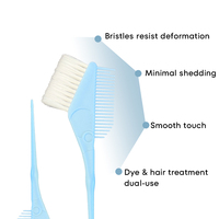 POLAN Meilleure vente Peigne à brosse de teinture pour cheveux durable pour une utilisation en salon professionnel avec une qualité supérieure et une construction longue durée