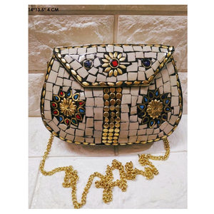 Sac à main pour femme de style bohème indien, grande capacité, fait à la main, sac de soirée à perles, sac de shopping, vente en gros, style bohème - Product Image 2