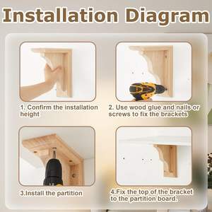 Soportes de Madera Maciza de Mediados de Siglo, Soportes Ecológicos y Duraderos con Superficie Lisa y Fácil Instalación para Decoración de Villas y Hoteles - Product Image 5