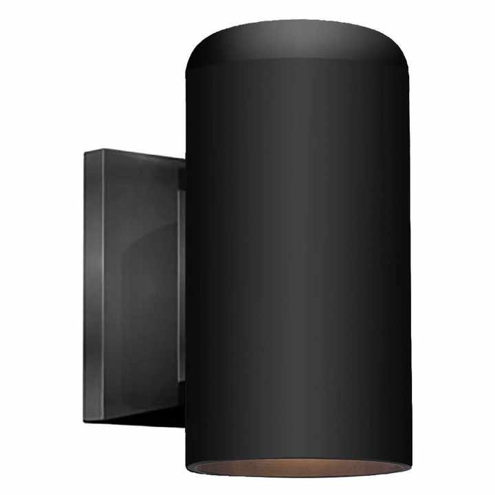 HMS Luxury Minimalist Matte Black Wall Sconce Modern Copper Wall Lamp for Indoor/Outdoor Warm White Light for Living Room