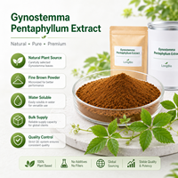 Extrait de Gynostemma Pentaphyllum LongBio en poudre 20%-98% Gypenosides, extrait de feuille de Jiaogulan pour complément alimentaire, matière première