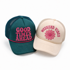 Custom Trucker High Quality Gorras 5 Panel Snapback <b>Hat</b> Cotton Two Tone Trucker Cap With Custom Embroidery Logo - Product Image 1