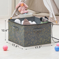 Organisateur de rangement pour chaussures pliable avec fenêtre transparente améliorée, avec séparateurs réglables et couvercle, boîte de rangement rectangulaire pour placard