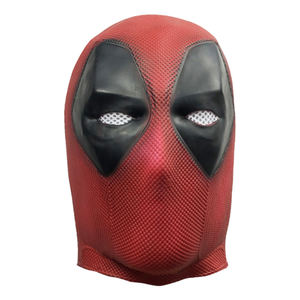 Mascarade d'Halloween Masque en Latex Film <span class=keywords><strong>Deadpool</strong></span> Cosplay Masque Fête d'Anniversaire <span class=keywords><strong>Spiderman</strong></span> Superhero Adulte Hommes Coiffe Respirante - Product Image 1