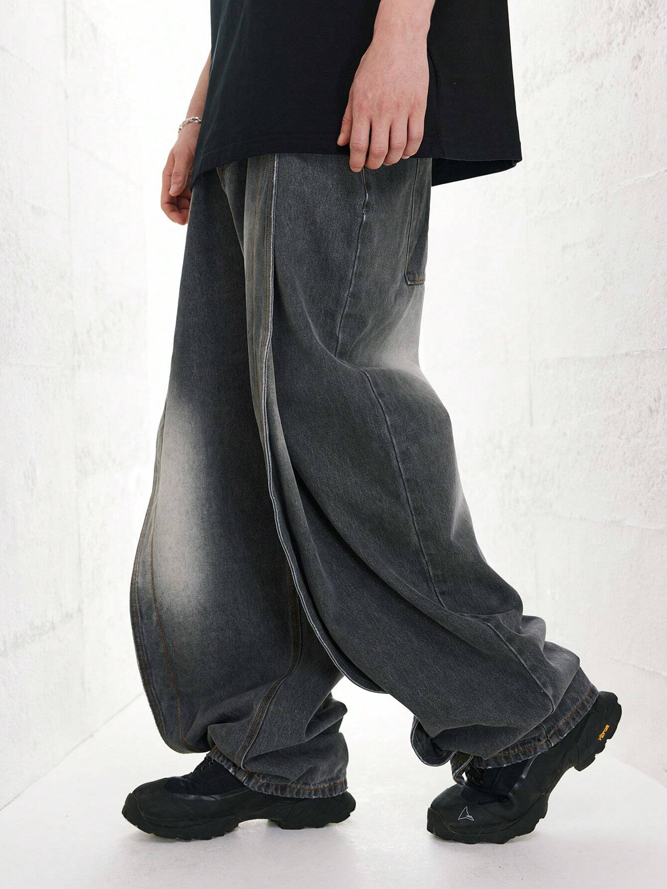 vintage washed denim baggy、黒T まとめ買い vintage washed denim baggy、黒T まとめ買い