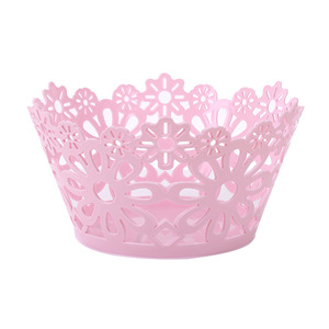 Colorful Plastic Fruit <b>Basket</b> 24.5x16x13 <b>Stackable</b> Bowl For Food Storage - Product Image 5
