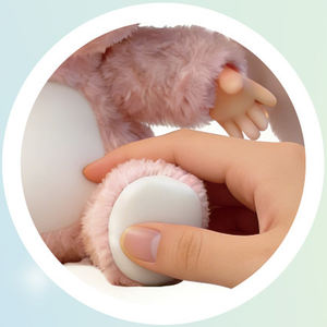 CUT PLUSH Magic Doll - Peluche Lapin Rose avec Sons de Respiration, Lumière et Musique Douce, Jouet d'Aide au Sommeil <span class=keywords><strong>pour</strong></span> Enfants - Product Image 3