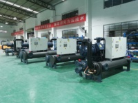 Unidad enfriadora de tornillo refrigerada por agua de 100/140 toneladas, equipo de refrigeración industrial para sistemas de agua fría HVAC industriales