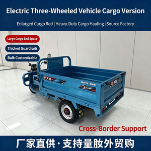 รถสามล้อไฟฟ้าสีน้ำเงิน สำหรับขนส่งสินค้าแบบเปิดท้าย - Product Image 4