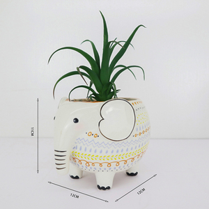 Maceta de porcelana para flores pintadas, maceta de flores para decoración personalizada - Product Image 2