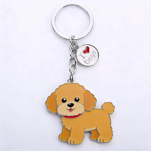 Porte-clés <span class=keywords><strong>Bouledogue</strong></span> Français en Émail Souple et Dur de Haute Qualité, Pendentif Chien en Métal Mignon, Porte-clés Souvenir Coloré – Vente en Gros - Product Image 6