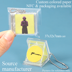 SUNSHING DIY Custom Album Vinyl <b>Record</b> Box Kpop Mini NFC CD Keychain Music Album <b>Case</b> Song Keychain Wholesale Mini CD Key Chain - Product Image 2