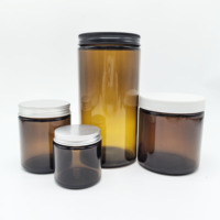 Homay Beste Qualität Bernstein Weithals Zylinder Glas Glas Lebensmittel qualität 500ml Luxus Mit Schraube Schwarz Gold Silber Aluminium Metall deckel
