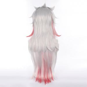 Arataki <span class=keywords><strong>itto</strong></span> วิกคอสเพลย์ยาว80ซม. อะนิเมะสีแดงออมเบรสังเคราะห์ฮาโลวีนปาร์ตี้ - Product Image 5