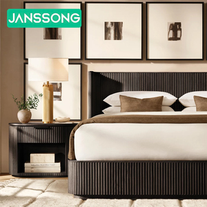 Set di <span class=keywords><strong>Mobili</strong></span> per Camera da Letto in <span class=keywords><strong>Legno</strong></span> di Quercia Moderno e di Lusso per Appartamenti e Ville, Letto in <span class=keywords><strong>Legno</strong></span> per Camere d'Albergo e Resort - Product Image 3