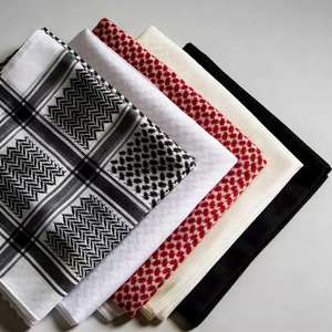Nouveau foulard carré imprimé Arafat en polyester, Keffiyeh palestinien, Shemagh musulman du Moyen-Orient - Product Image 6
