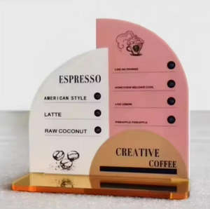 Exhibidor de Letreros Comerciales Rosa Personalizado con Icono Dorado con Logotipo de Contacto Social de <span class=keywords><strong>Instagram</strong></span> y <span class=keywords><strong>Facebook</strong></span> - Product Image 1