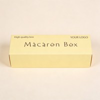 Boîte à macarons personnalisée en gros avec impression de logo, boîte pliable en papier pour biscuits et sushis avec séparateurs, boîte cadeau jetable pour aliments et desserts