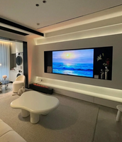 Meuble TV flottant moderne et écologique, unité de divertissement personnalisée pour salon, usine OEM ODM