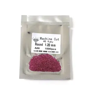 WuZhou LS fabbrica di gioielli diectsale 1.2mm -1.4mm AAAAA pietra resistente al calore è terra rossa piccola cz pietre preziose diamanti sciolti