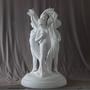 Escultura Artística Cuadrada para Exteriores, Decoración de Mitología Griega, Gracia, Misericordia, Tres Diosas Sosteniendo la Palabra, Estatua Hecha a Mano de Resina y Fibra de Vidrio - Product Image 5