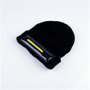 Bán buôn Xách Tay USB có thể sạc lại 4-LED thắp sáng Beanie cap New hat đèn với ánh sáng nhấp nháy chế độ báo động IP65 cho cắm trại - Product Image 3