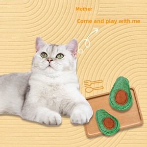 Jouets pour chats en loofah naturel, design cartoon et moderne, nettoyage buccal et friandises anti-stress en forme de fruits - Product Image 2