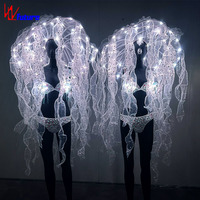 Chine Hot Selling LED Costumes Luminous Jellyfish Shell Sous-vêtements et couvre-chef Vêtements de performance étincelants pour la danse