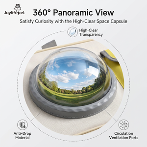 حقيبة قطة بكتف واحد تصميم كبسولة فضاء عصرية محمولة على ظهره متقاطعة مع الجسم للقطط ذات سعة كبيرة تسمح بالتهوية للحيوانات الأليفة - Product Image 2