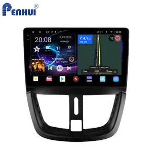 Penhui Android lecteur DVD de voiture pour Peugeot 207 2006 - 2015 Radio GPS Navigation Audio vidéo CarPlay DSP Multitime