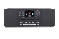 Stereo-Internetradio, WLAN-Radio, DAB-Heim-CD-Player mit Fernbedienung, Retro-Holz-Digitalwecker