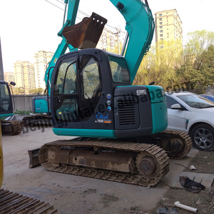 Mini-excavatrice hydraulique d'occasion Kobelco SK70 modèle 2021 de 7 tonnes avec godet de 0,3 m, moteur, pompe et composants de roulement - Product Image 4