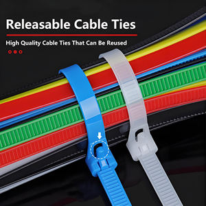 Attaches de câbles en nylon réutilisables 4,8x150mm, attaches zippées réglables 5x150mm, longueur 6 pouces, durables, anti-âge, réutilisables, usage industriel - Product Image 3
